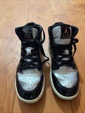 Nike Kids Black and White High-Top Sneakers